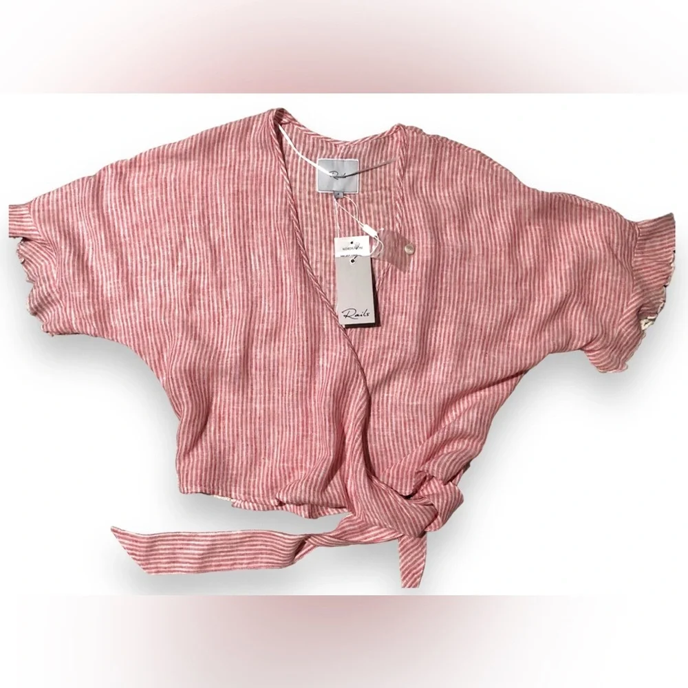 Rails 👏🏻👏🏻SOLD👏🏻👏🏻 Athena Top Scarlet  Stripe NWT! 🌺 - Picture 2 of 8